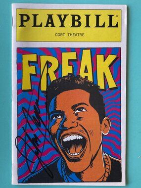 JOHN LEGUIZAMO Signed Playbill Freak Opening Night Broadway CORT THEATRE 1998
